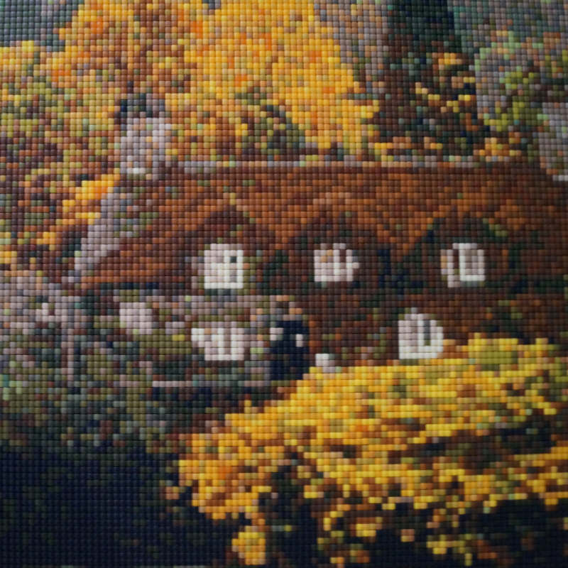 Pixel-Hobby Bild von einem Haus